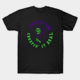 Creepin it Real - Halloween Neon T-Shirt